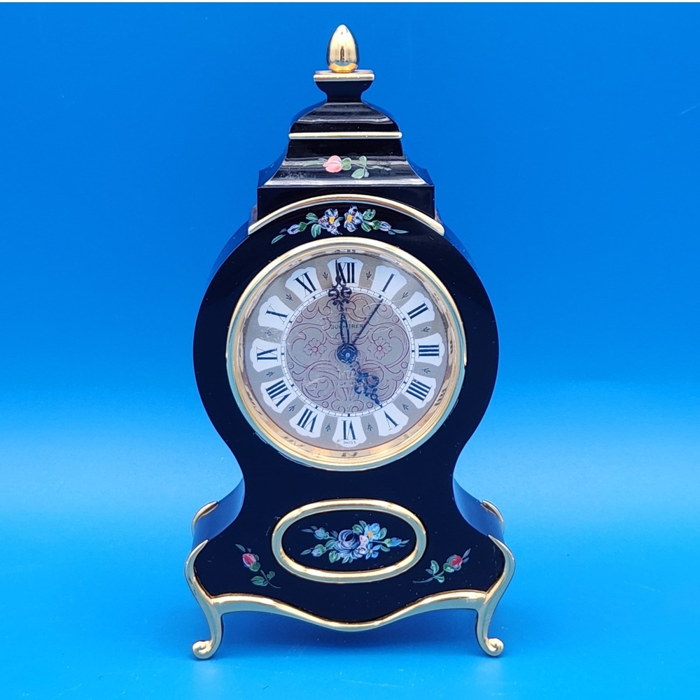 Neuchateloise Bucherer‎ 7 Jewel Swiss Desk Clock - Parts/Repair AS-IS